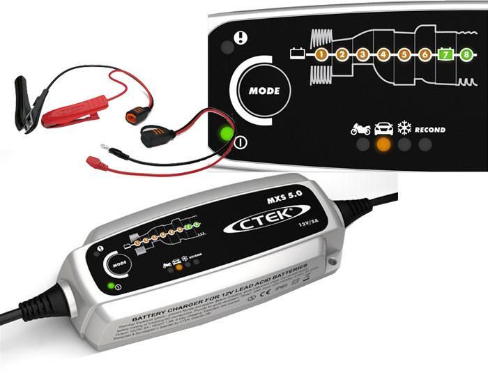 interface chargeur batterie CTEK5.0