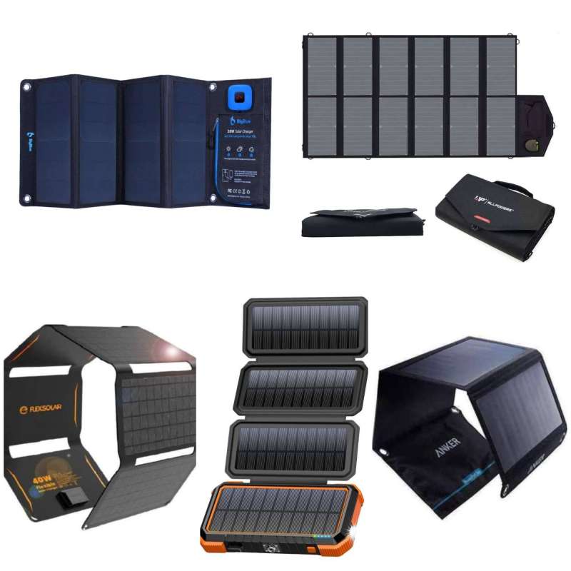 top5 chargeur panneaux solaires portable