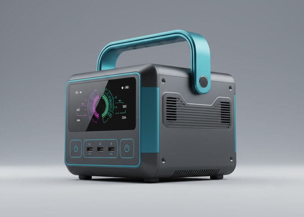 generateur solaire electrique moderne design turquoise